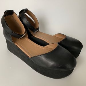 ASOS ankle strap flatforms